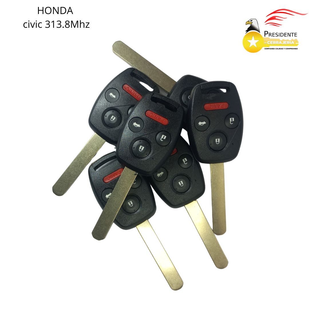 Control 4 botones Honda Civic 313.8Mhz 2008- 2015